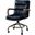 Harith II Office Chair In Vintage Blue Top Grain Leather
