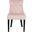 Harlow Blush Pink and Espresso 19 Inch H Tufted Ring Chair - Silver Nail Heads Set of 2