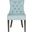 Harlow Light Blue and Espresso Tufted Ring Chair Set of 2