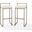 Harlowe 2-Piece Barstool Set In Creme and Gold