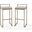 Harlowe 2-Piece Barstool Set In Gray and Gold
