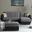 Harmony Upholstered Convertible Chaise Lounge with Storage In Gray HAR-GY-PU-CL