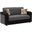 Harmony Upholstered Convertible Loveseat with Storage In Gray HAR-GY-PU-LS