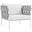 Harmony White Outdoor Patio Aluminum Arm Chair
