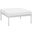 Harmony White Outdoor Patio Aluminum Ottoman