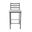 Harper 26 Inch Counter Height Stool In Firestone Grey and Vail Pure White