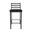 Harper 26 Inch Counter Height Stool In Sable Onyx and Licorice Black