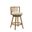 Harper 26 Inch Counter Height Swivel Barstool In Ivory and Amber Glow