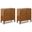Harper 30 Inch Storage Cabinet Set of 2 In Teak Brown