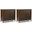 Harper 42 Inch Storage Cabinet Set of 2 In Walnut Brown