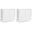 Harper 48 Inch Storage Cabinet Set of 2 In White
