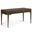 Harper Solid Hardwood Desk In Walnut Brown