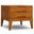Harper Solid Hardwood End Table In Teak Brown