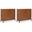 Harper Storage Cabinet Set of 2 In Teak Brown