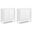 Harper Storage Cabinet Set of 2 In White