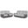 Harriette Double Reclining Living Room Set In Gray