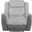 Harriette Reclining Chair In Gray
