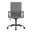 Harris Leather Home High-Back Office Chair In Grey and Black