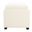 Harrison Flat Cream and Black Single Tray Ottoman