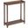 Harrison Narrow Side End Tables with Shelf Set of 2 In Chestnut