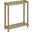 Harrison Narrow Side End Tables with Shelf Set of 2 In Distressed Oak