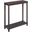 Harrison Narrow Side End Tables with Shelf Set of 2 In Espresso