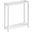 Harrison Narrow Side End Tables with Shelf Set of 2 In White