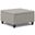 Harrison Small Square Coffee Table Storage Ottoman In Cloud Grey