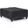 Harrison Vegan Faux Leather Coffee Table Storage Ottoman In Distressed Black