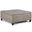Harrison Vegan Faux Leather Coffee Table Storage Ottoman In Distressed Grey Taupe