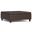 Harrison Vegan Faux Leather Large Square Coffee Table Storage Ottoman In Chocolate Brown