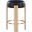 Harrison Vegan Leather Counter Stool In Black and Natural