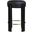 Harrison Vegan Leather Counter Stool In Black
