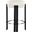Harrison Vegan Leather Counter Stool In Cream and Black