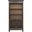 Hartford Open Wood Bookcase In Two Toned Black
