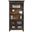 Hartford Wood Bookcase with Doors In Two Toned Black