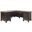 Hartford Wood Return L-Desk In Two Toned Black