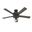Hartland 52 Inch Ceiling Fan with LED Light Kit and Pull Chain In Matte Black and Greyed Walnut