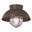 Harwich 10 Inch Outdoor Flush Mount Ceiling Light In Burnished Bronze