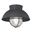 Harwich 10 Inch Outdoor Flush Mount Ceiling Light In Textured Black