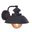 Harwich 10 Inch Outdoor Wall Light In Textured Black