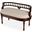 Hathaway 37 Inch Upholstered Bench In Dark Brown