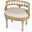 Hathaway Upholstered 22.5 Inch W Vanity Seat In Beige