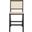 Hattie French Cane Counter Stool In Black and Natural
