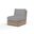 Havana Armless Club in Canvas Granite