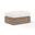 Havana Ottoman in Canvas Flax