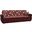 Havana Upholstered Convertible Sofabed with Storage In Burgundy