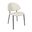 Haven Vegan Leather Metal Side Chair Set of 4 In Ivory