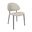Haven Vegan Leather Metal Side Chair Set of 4 In Stone Gray