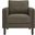 Hawken Boucle Fabric Accent Armchair In Antique Espresso